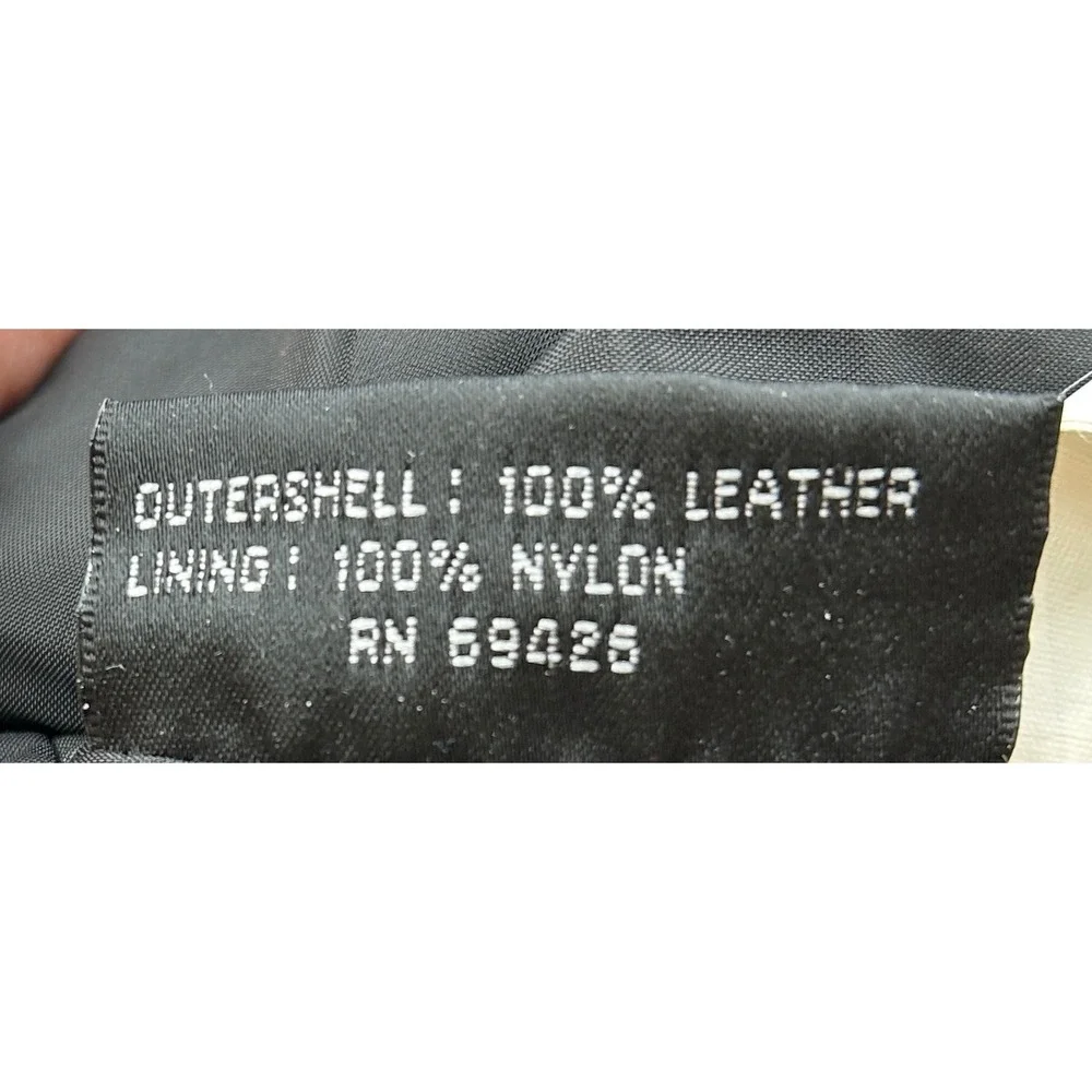 Wilsons Leather Vest Mens XL Black Nubuck Button Front‎ Adjustable Western Biker